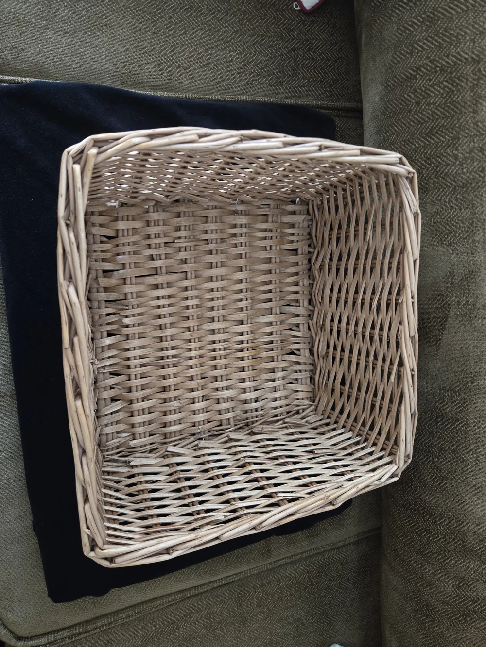 Woven Rattan Storage Basket - Natural Brown